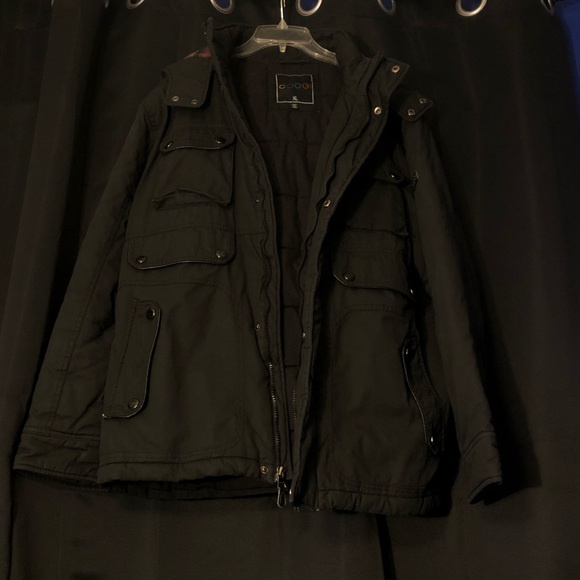 COOGI Black Denim Winter Jacket - Picture 3 of 9